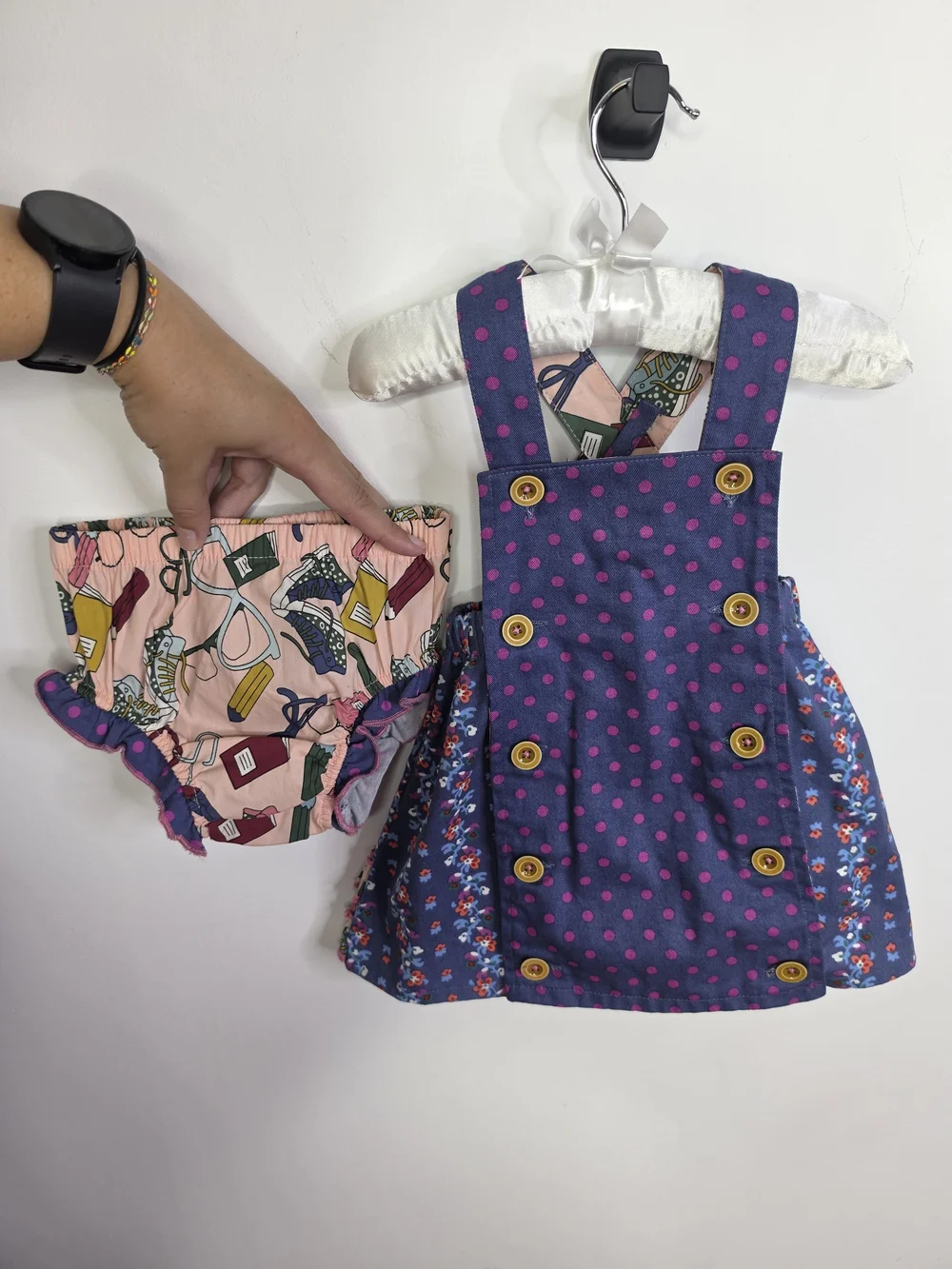 Choose Your Own Path Reversible Panel, Jumper Pinafore Dress & Diaper Cover
